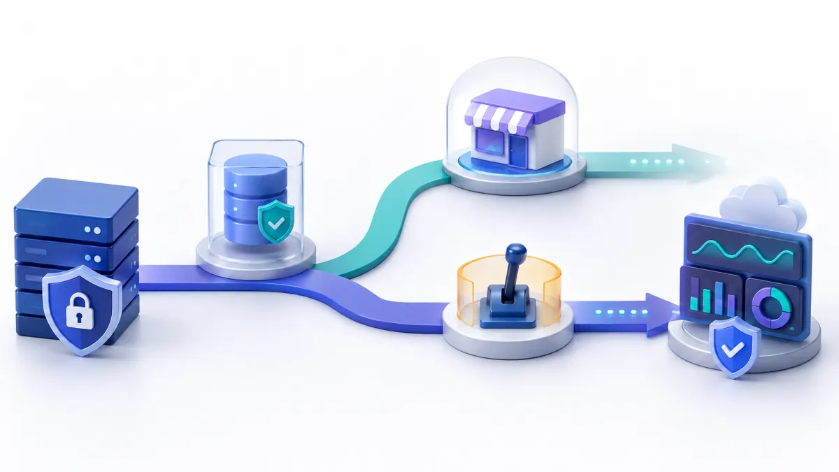 Subscription platform migration roadmap with backup testing cutover and monitoring controls