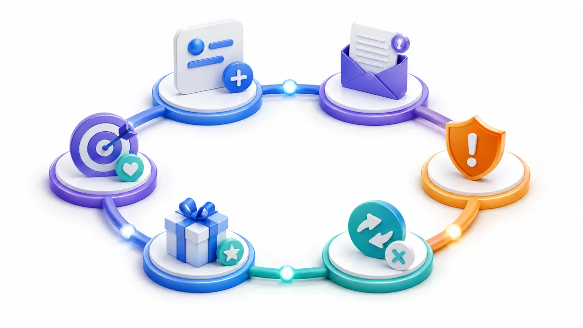Subscriber retention lifecycle connecting delivery payment recovery cancellation loyalty and win-back stages